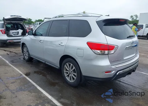 2015 Nissan Pathfinder Sv z USA, uszkodzony, nr VIN 5N1AR2MN6FC689914